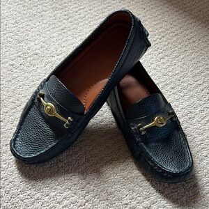 Coach Black Leather Loafers